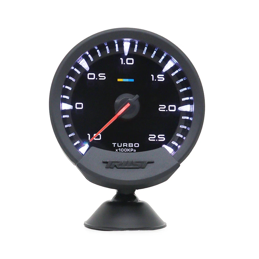 GReddi Sirius Meter Series Trust 74mm White LED Auto Gauge Volt Water Temp Oil Temp Oil Press RPM Turbo A/F Ratio Fuel Press