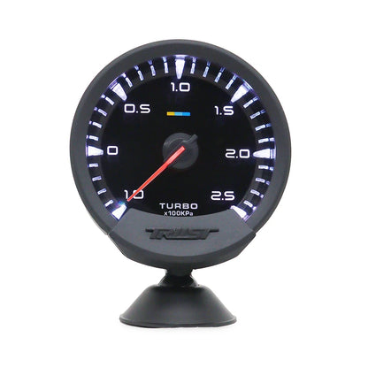 GReddi Sirius Meter Series Trust 74mm White LED Auto Gauge Volt Water Temp Oil Temp Oil Press RPM Turbo A/F Ratio Fuel Press
