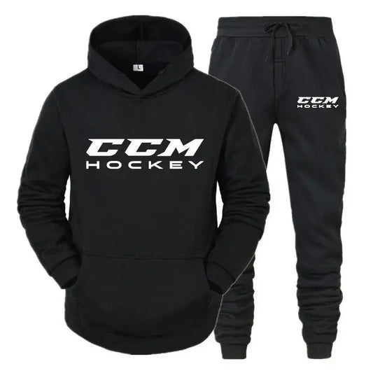 Autumn and winter men's sportswear set  high-quality casual sportswear  hooded sweatshirt