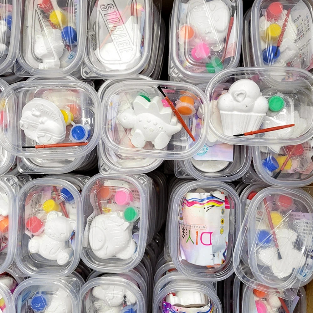 1pcs Fun Box DIY Handmade Graffiti Dolls For kids Birthday Kindergarten Home Party Gift Pinata Gift Bag Treasure Box Filling