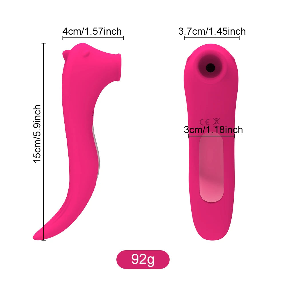 Powerful Clitoris Sucking Vibrator for Women Nipple Oral Vacuum Stimulator Massager Dildo Female Masturbator Sex Toys for Adult