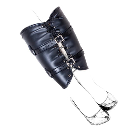Soft PU Leather Handcuffs Bracelet Wrist Cuffs Adjustable Calf Restraint Strap Detachable for Role Play Cosplay Adult Sex Toys