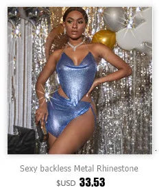 Sexy halter metal sequin Crop top women 2026 summer see through shiny Club rave outfits beach party tank top y2k streetwear Tops