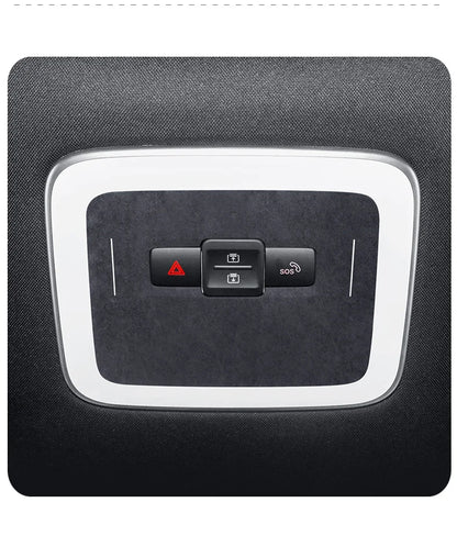 For ZEEKR 7X 2025 Super Suede Interior Accessory, Car Central Control Sliding Cover Panel Steering Wheel Decal Air Outlet Trim