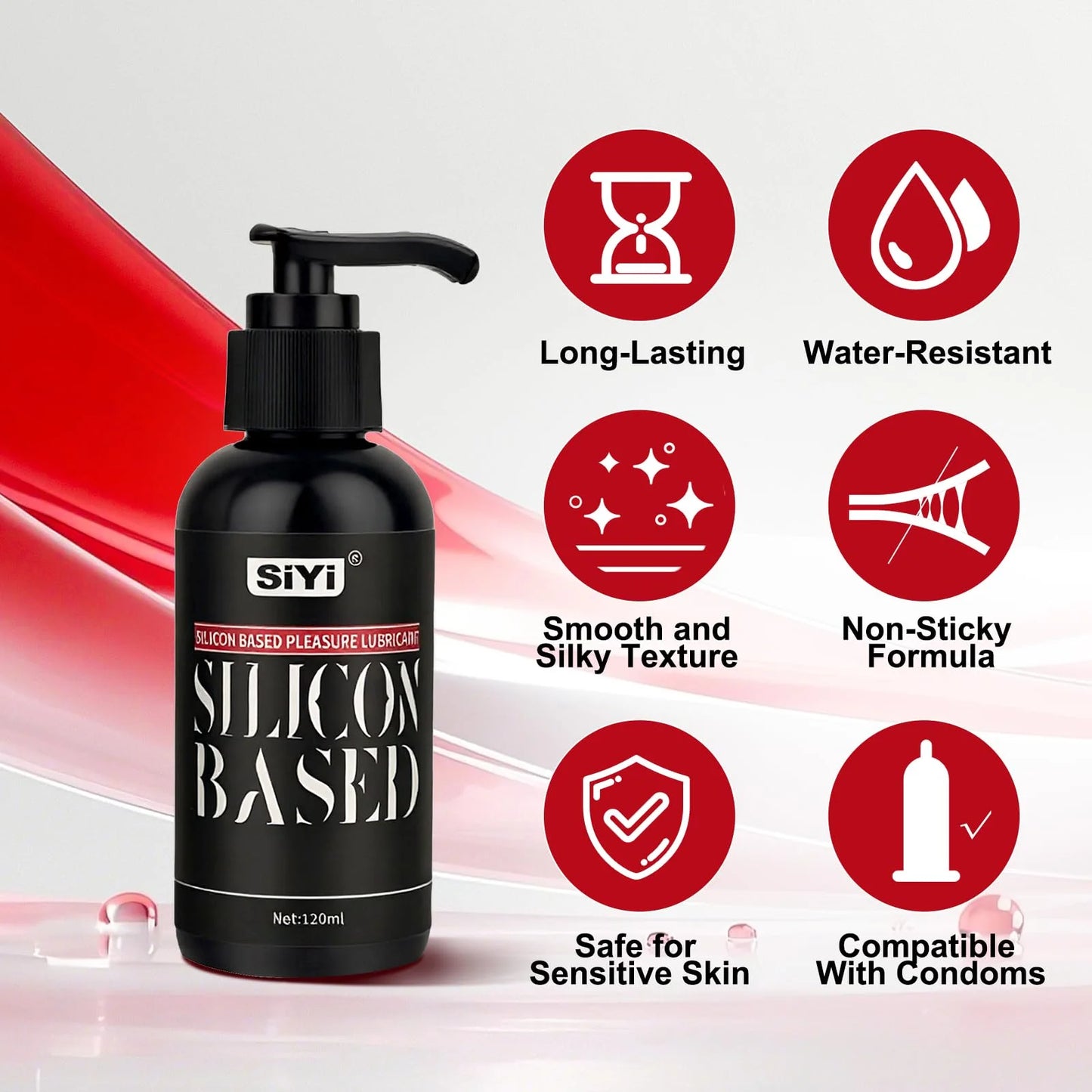 Silicone Warming Pleasure Lubricant 120ml 300ml | Long Lasting Heating Sex Lube for Toys, Couples & Intimate Use