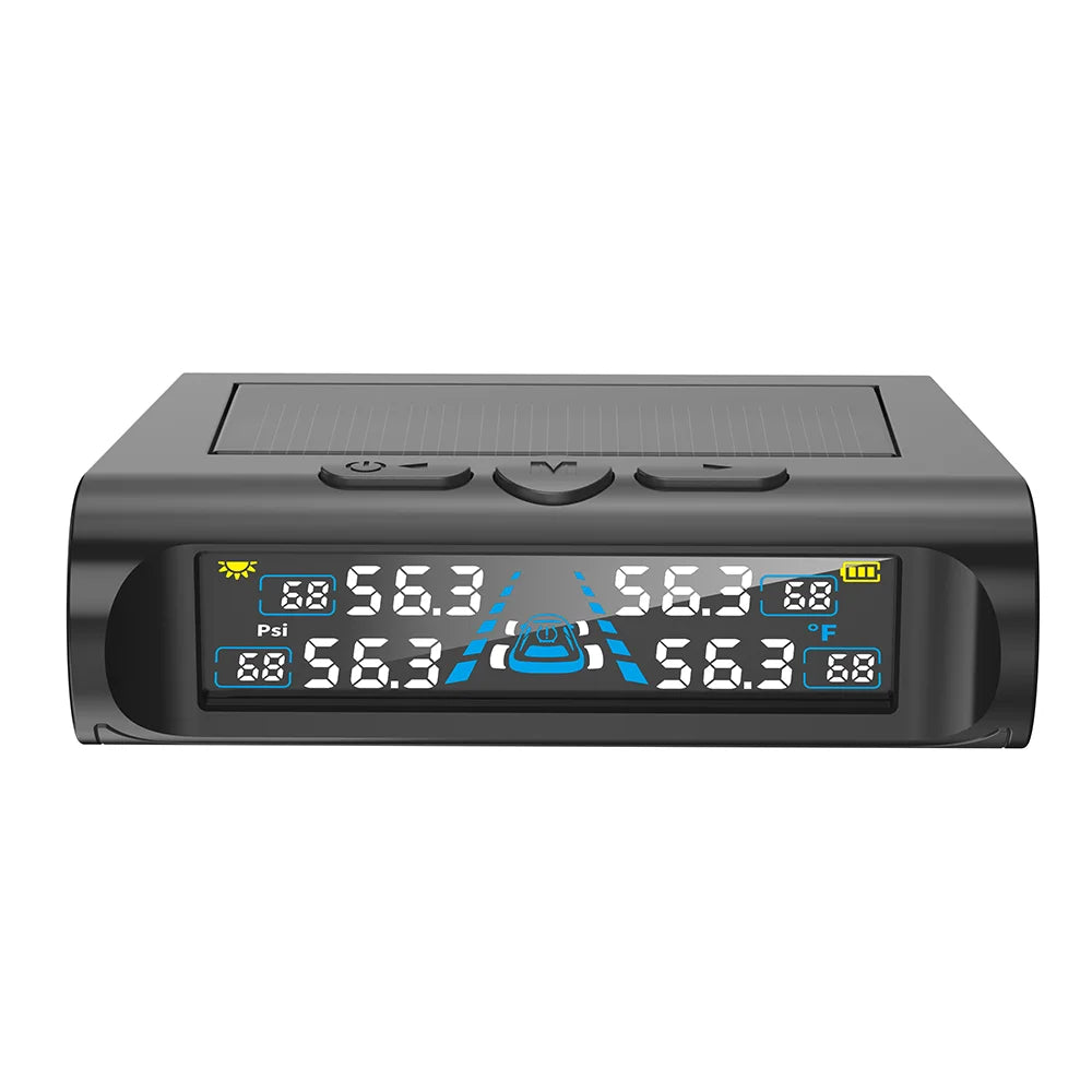 YNF Tire Pressure Monitor: 4 external sensors compatible Real-time tire pressure Temperature monitoring Non-destructive installa