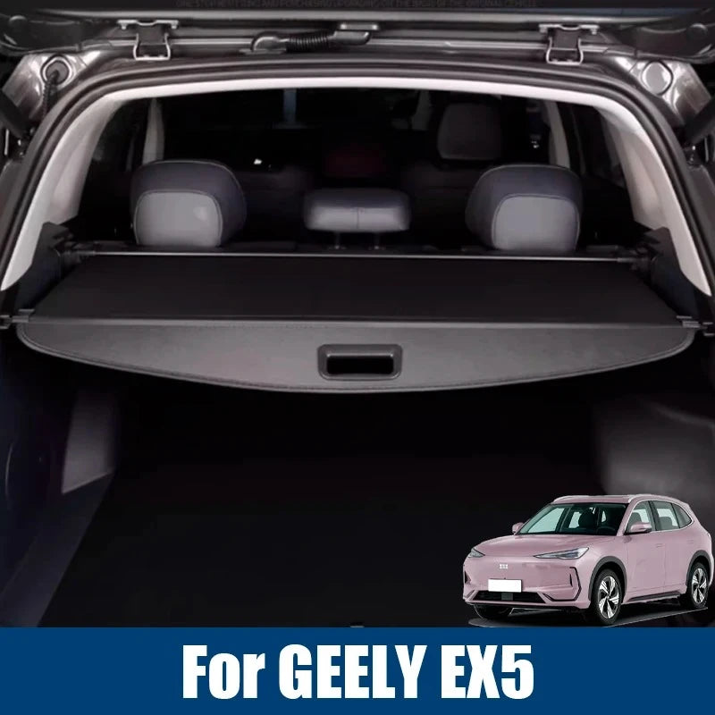 For Geely EX5 2024 2025 2026 Car Trunk Cargo Cover Rear Rack Privacy Security Shield Shade Luggage Carrier Curtain Accessories