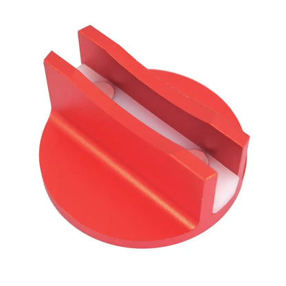 Universal Magnetic Jacking Puck Aluminum Grooved Pinch Weld Jack Adapter for Sub-Frame Vehicle Floor Jack