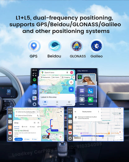 Carlinkit Ultra3 Android Tv Box Android 15 Wireless Carplay Adapter QCM6350 Smart Car Ai Box Carplay For Netflix Youtube 5G LTE