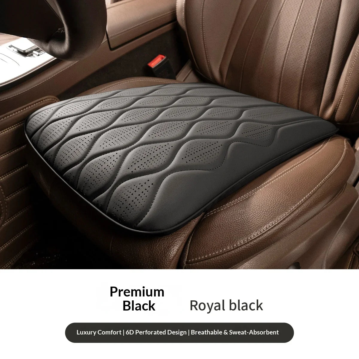 Wave style car seat cushion, creative accessory for car interior. Breathable and ventilated, suitable for all seasons