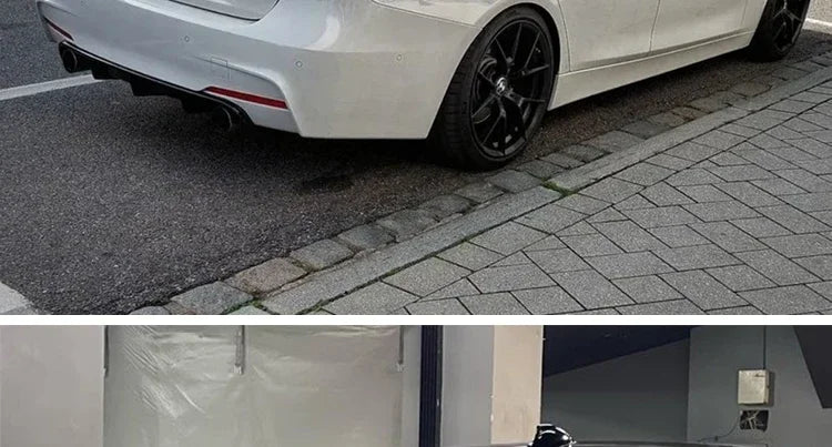 Carbon Fiber Rear Bumper Lip Trunk Wing MP M4 PSM Style Roof Spoiler Kit For BMW 3 Series F30 F31 F35 2012-2019 Gloss Black