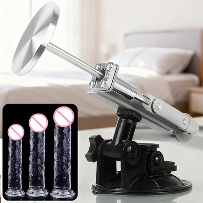 Mini Telescopic Sex Machine Set with Dildo with 60mm Plate Female Masturbation Sexual Kit Telescopic Linear Actuator 100V-240V