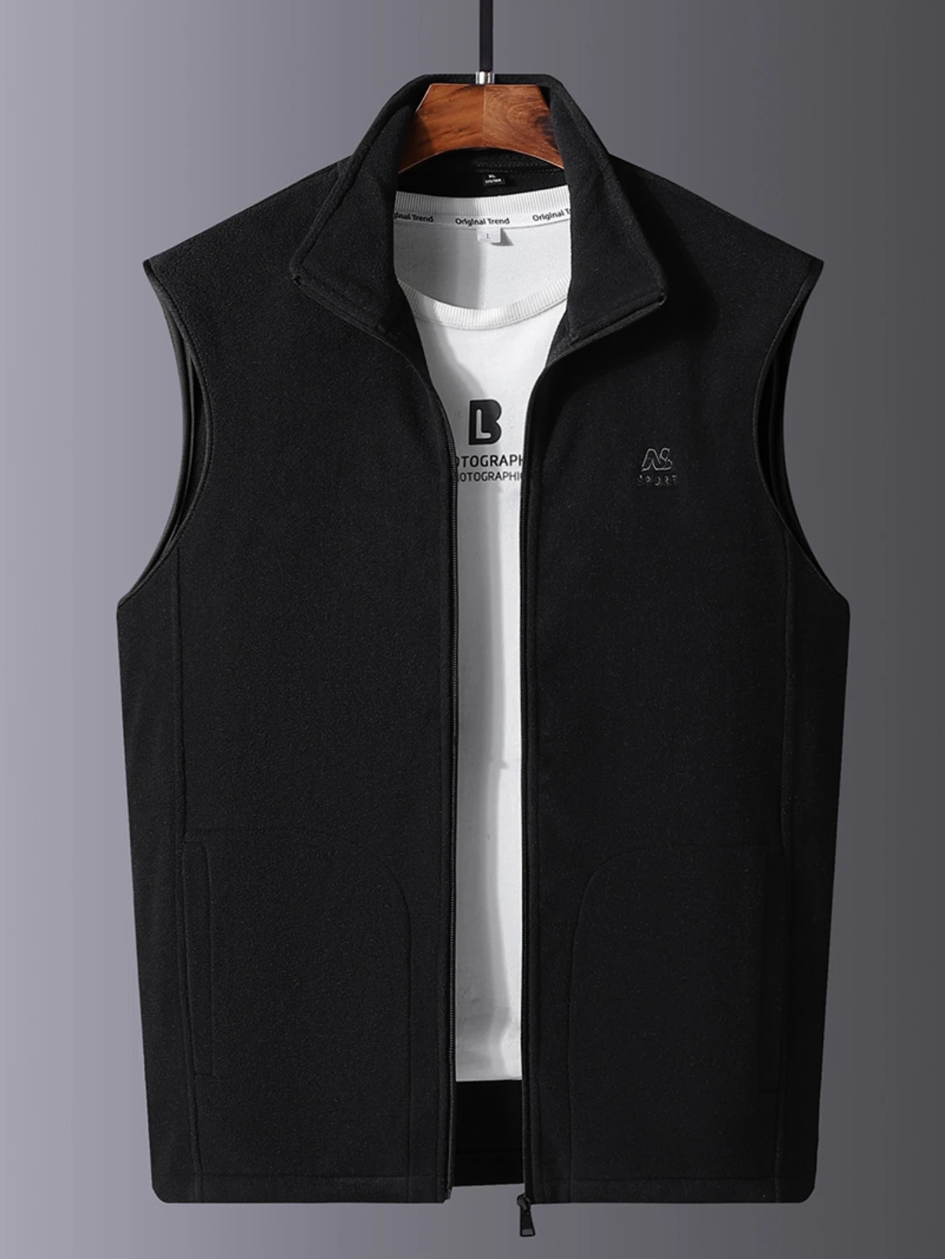 Men's Autumn Winter Faux Suede Vest Warm Stylish Versatile Lightweight Fashionable Clothing Accessory