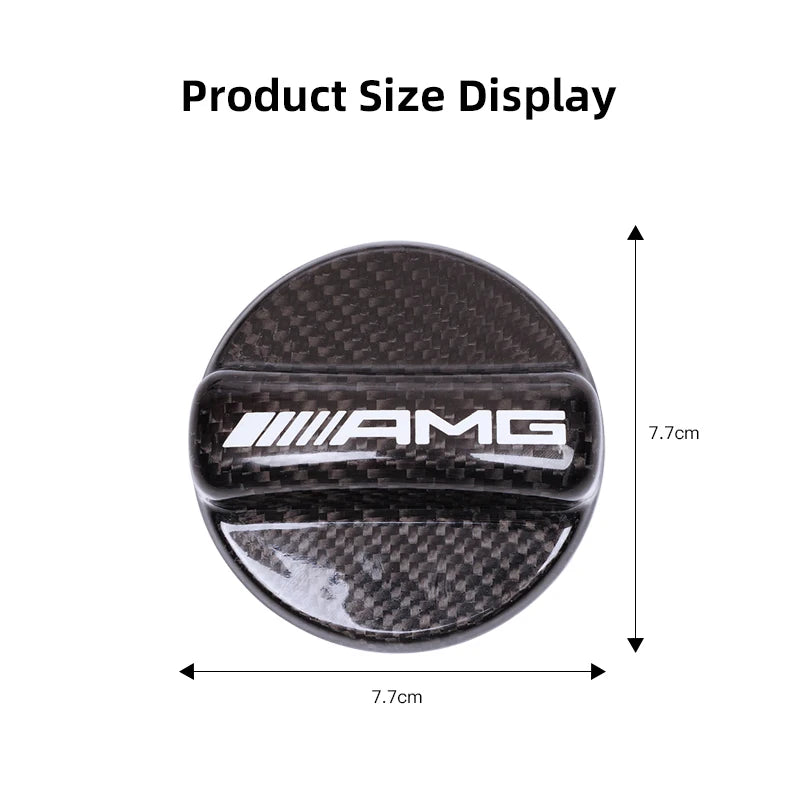 Car Fuel Tank Cap Cover Frosted Aluminum Alloy Lid Auto Accessories For Mercedes Benz AMG A B C E G C260 E300L A200L GLC300 CLA