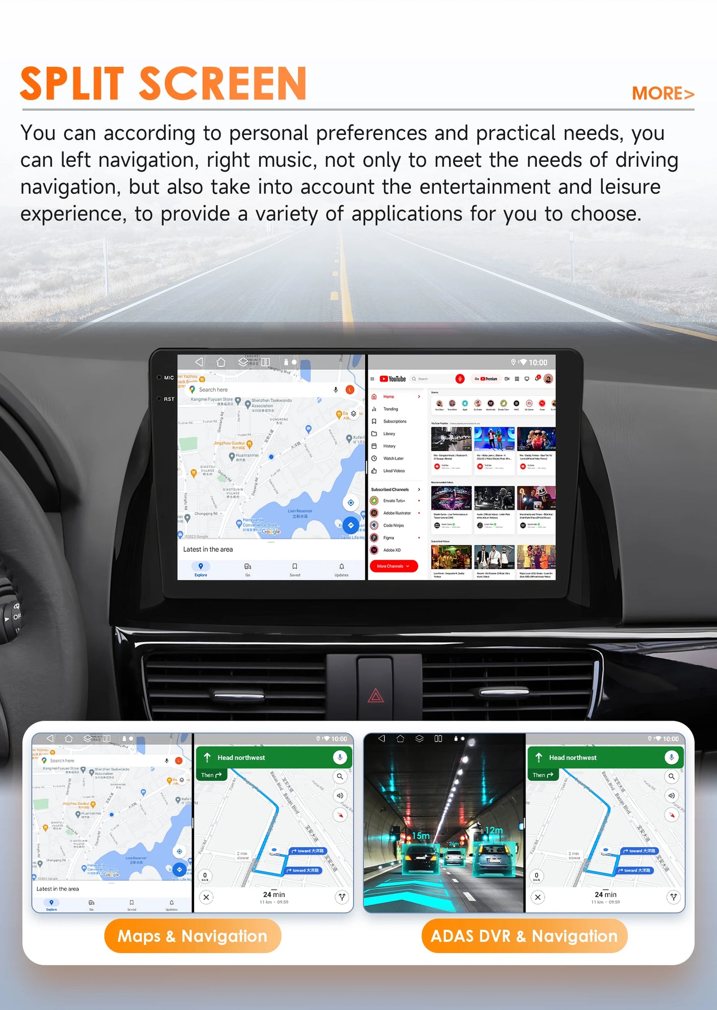 Hizpo 10.1" Eelectronic Devices Car Radio For Mazda CX-5 2012 2013 2014 2015 GPS Navigation Head Unit  6115 RDS Wireless CarPlay