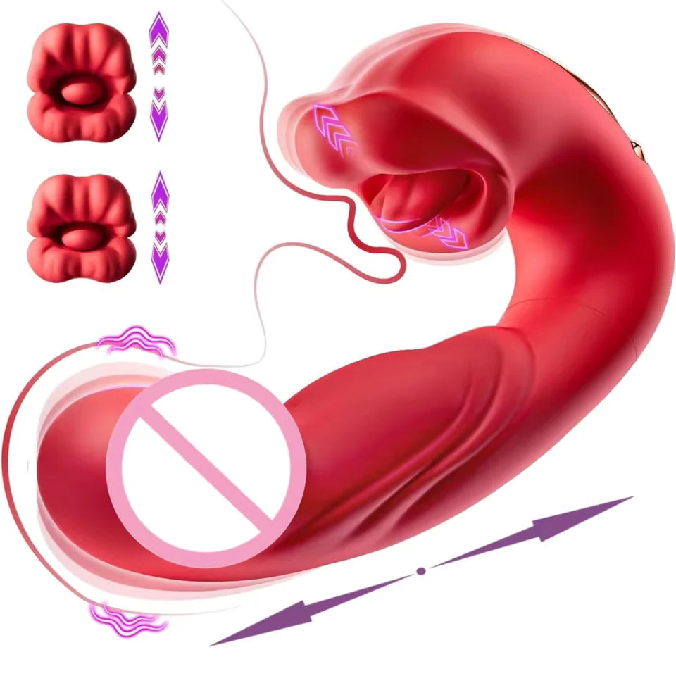 Sucking Vibrator Women Sex Toys- G Spot Vibrator Dildo with 7 Suction & Vibration Modes for Clitoral Nipple Stimulation Sex Toys