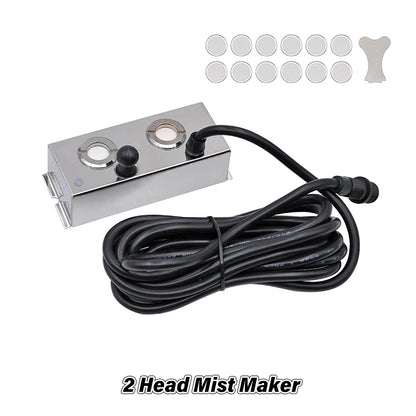 DC45V 2/4/6/8/10/12 Head Ultrasonic Mist Maker Fogger Fountain Pond Atomizer Air Humidifier Greenhouse For Hydroponics Sprayer