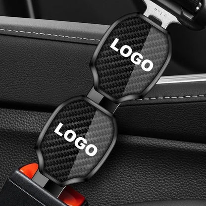 Car Seat Belt Clip Carbon Extender Lock Buckle Plug Car Accessories interior For Toyota GR Sport Gazoo Racing RAV4 C-HR Mirai