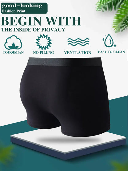 10 pack men's bamboo fiber underwear, sports and casual, skin friendly, soft, student underwear, classic for all seasons