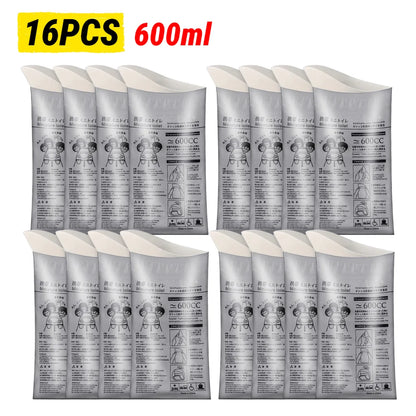Outdoor Emergency Urinate Bags 600/700ml Disposable Travel Mini Mobile Toilet Unisex Pee Bag Vomiting Bag for Baby Women Men