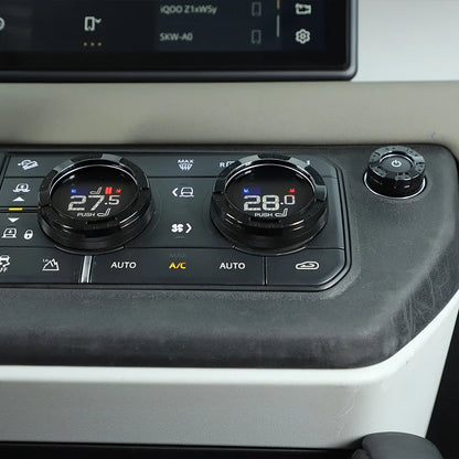 cheya Car central control air conditioner volume knob decorative cover For Land Rover Defender 110 2020+ Aluminum accessories