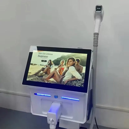 Professional 4 Waves 755 940 1064 808nm Portable 4000w Soprano Diode Ice Titanium Laser Body Hair Removal Machine 2025 Device