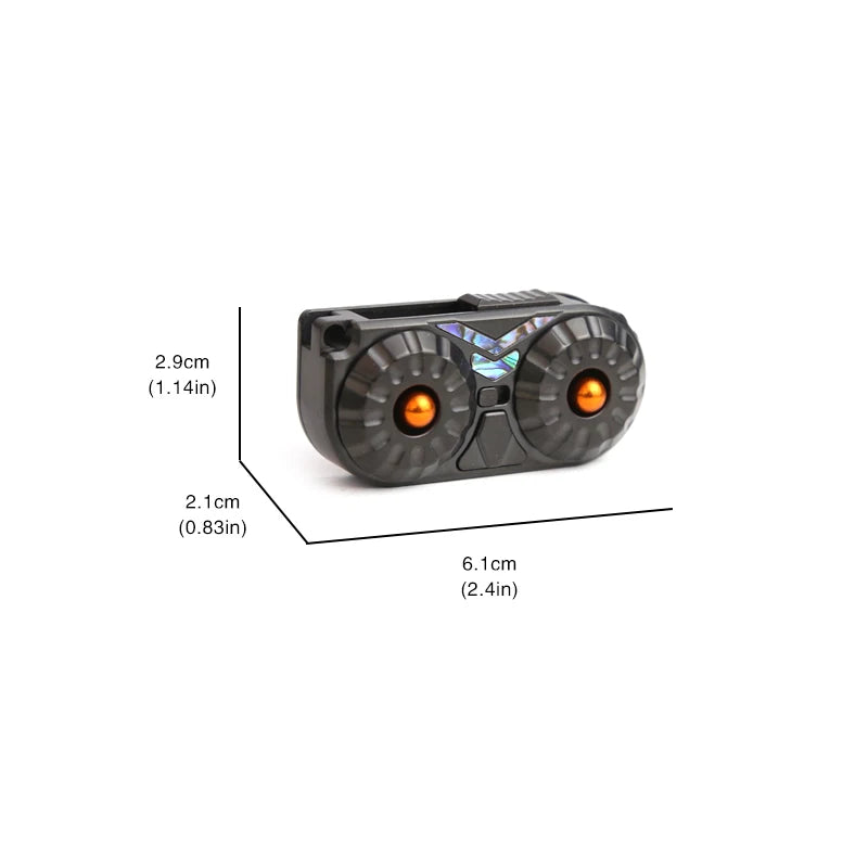 Owl EDC Magnetic Push Slider Stainless Steel Fidget Slider Toy Mechanical Slider 3IN1 Anxiety Anti Stress Sensory Toy Gifts