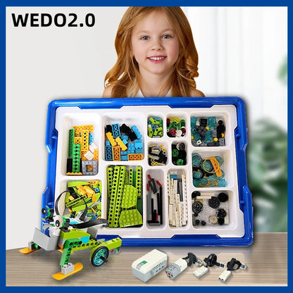 WEDO Building Blocks Transform Science Education Toy Kit for Kids Interactive Learning Construction Playset
