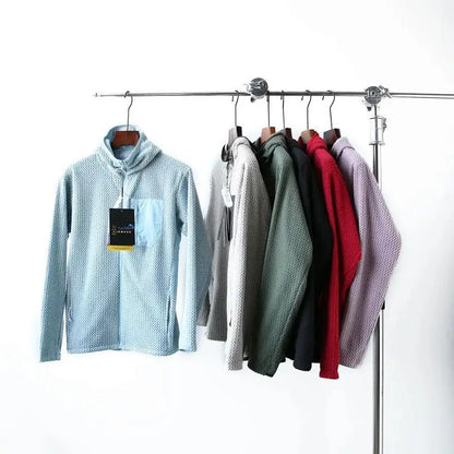 2026 Outdoor Autumn and Winter Men's and Women's Fleece Cardigans Are Casual and Versatile, with Thick and Warm Hooded Jackets