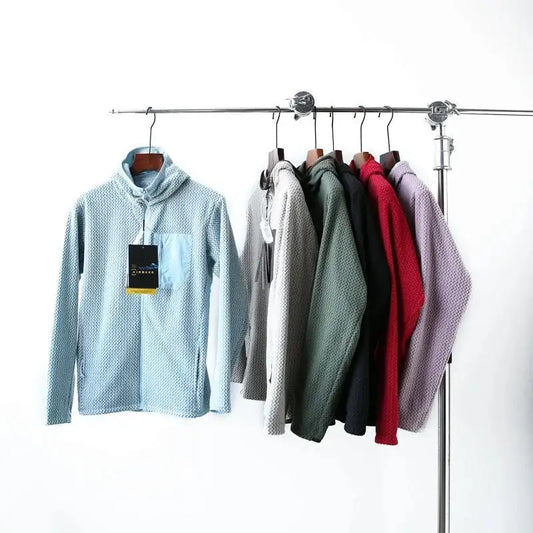 2026 Outdoor Autumn and Winter Men's and Women's Fleece Cardigans Are Casual and Versatile, with Thick and Warm Hooded Jackets