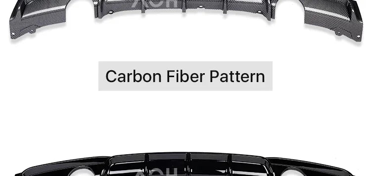 For BMW 3 Series F30 F31 2012-2019 MP Rear Bumper Diffuser LipCarbon M Tech Diffusor Body Kit M Sport Gloss Black 320i 328i