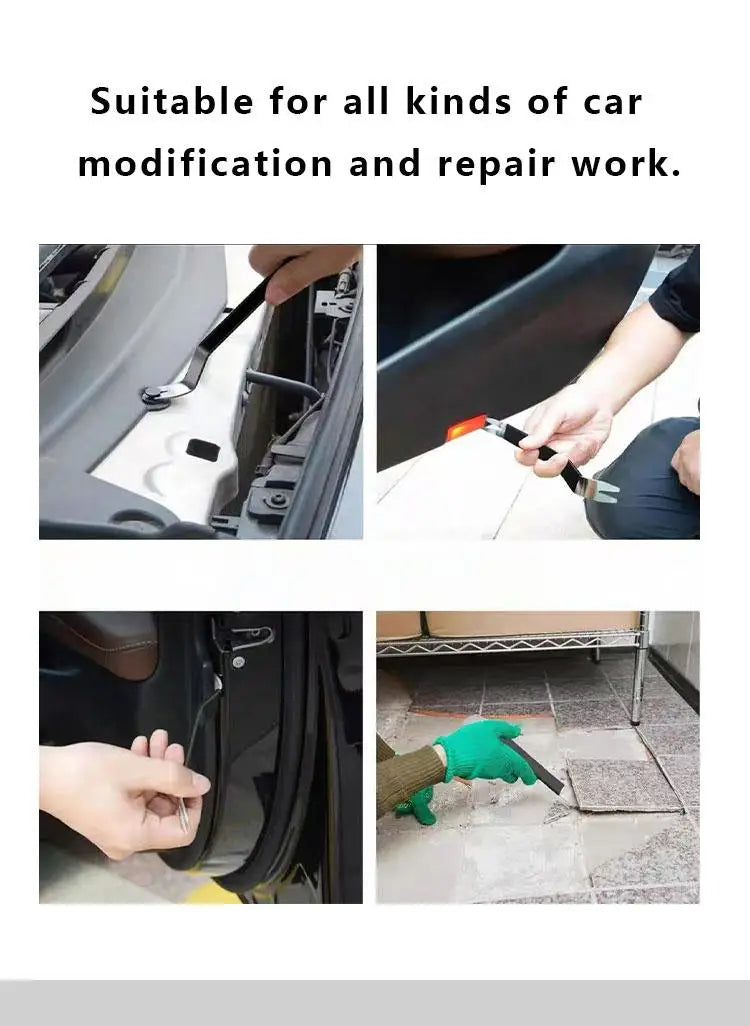Stainless Steel & Plastic Car Audio Removal Tool 7pcs Door Panel Trim Pry Tool Set for Auto Interior Disassembly