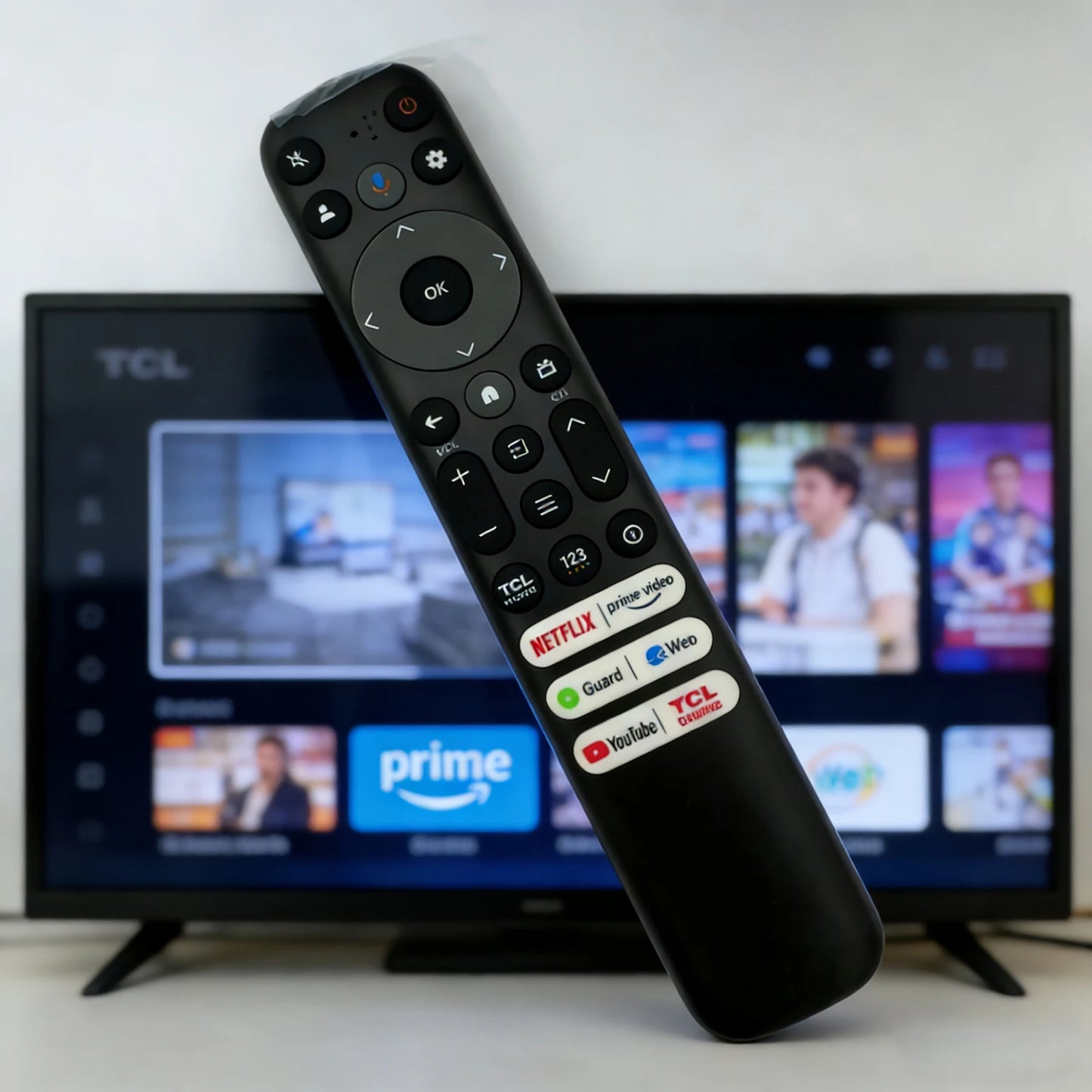 Ori TCL TV Remote Control, RC813 Compatible with TCL QM8/QM7/S5/S4/S3/Q7/Q6/Q5 4K UHD HDR LED QLED QD-MiniLED Full-HD Smart TV