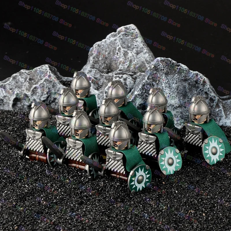Medieval Knights Building Blocks Warrior Soldiers Crusaders Hospital Teutonic Knight Legion Figures Block Toys Accessories