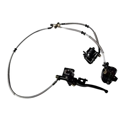 Front Twin Brake Caliper Master Cylinder Assembly, Easy to Install, Go Kart Brake Kit for , Golf Cart Accessories