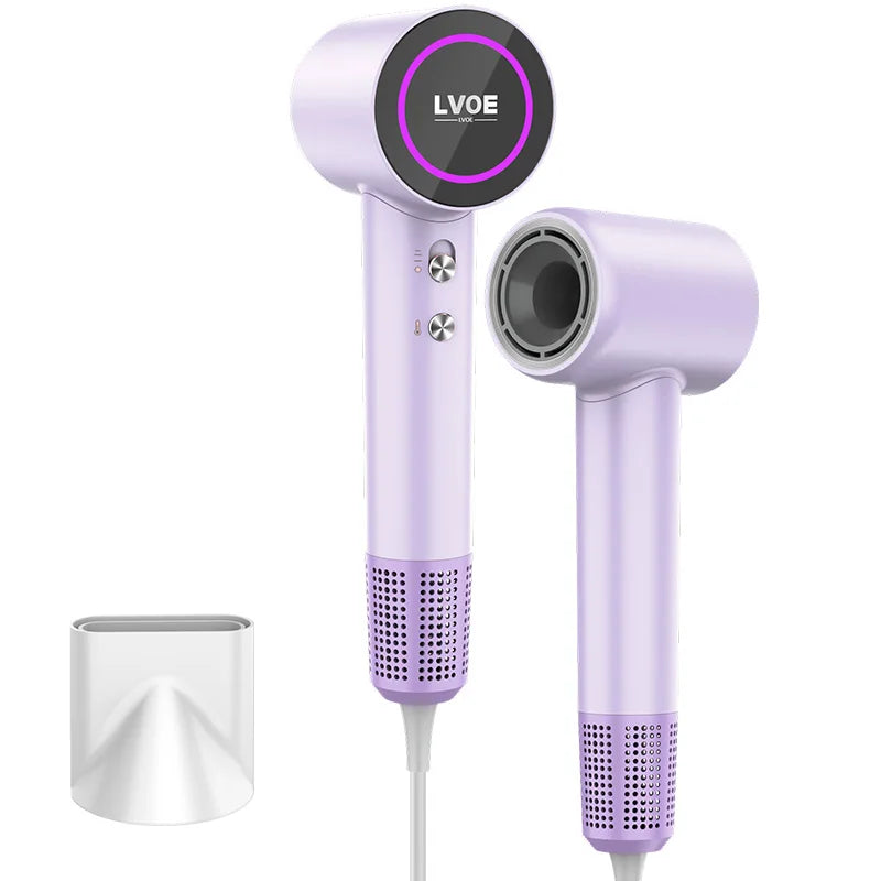 1600W High Speed Hair Dryer Smart Leafless Home Hairdryers Fast Drying High Power Low Noise Negative Ionic Hair Shop Blow Dryer