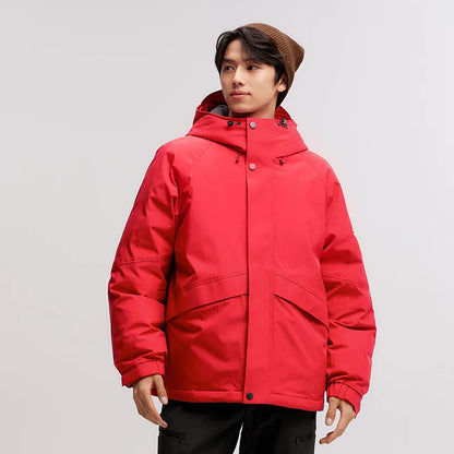 Semir Down Jacket Men Mid-Length 2024 Winter New RainproofStain-ResistantOil-Proof Windproof Loose Hooded Versatile Down Jacket