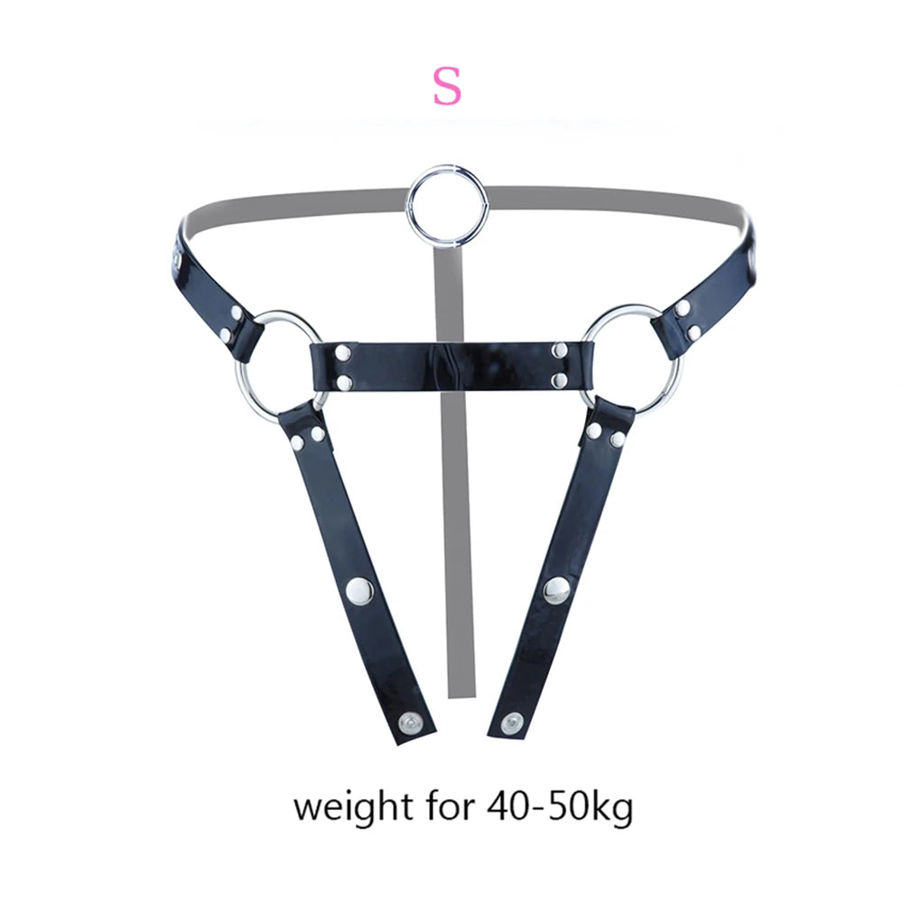 FRKO PU Leather Chastity Belt For Metal Penis Lock Cage Auxiliary Harness Belt Underwear Chastity Accessories BDSM Men Sex Toys