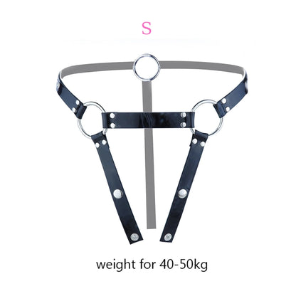 FRKO PU Leather Chastity Belt For Metal Penis Lock Cage Auxiliary Harness Belt Underwear Chastity Accessories BDSM Men Sex Toys