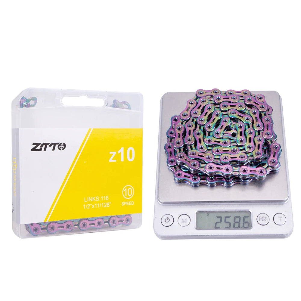 ZTTO MTB Road Bike 10 11 12 Speed Chain Bicycle Hollow Current With Missing Link High Quality 10S 11S 116 Links 12 S 126 Links