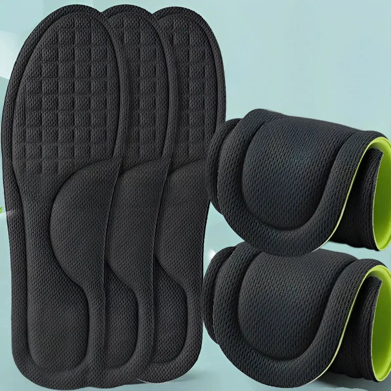Nano Deodorant Shoe Inserts Breathable Odor Elimination Sports Insoles Sweat Absorbent Anti-smell Shoe Pads for Running Sneakers