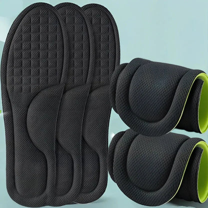 Nano Deodorant Shoe Inserts Breathable Odor Elimination Sports Insoles Sweat Absorbent Anti-smell Shoe Pads for Running Sneakers