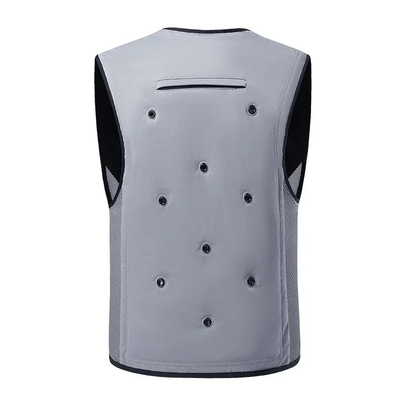 Summer Water Injection Evaporative Cooling Vests For Men Stay Cool Ultimate Heat Relief Outdoor High Temperature Work Vest Man