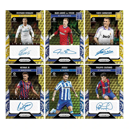 Panini Style DIY Card Set: Neymar, CR7, Modrić & Ansu Fati, Ultimate Football Gift for Fans, Premium Signature Collector Cards