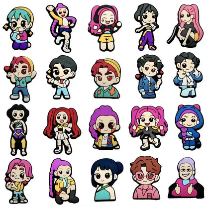 Hot Toys Cartoon 16-100pcs Shoe Charms For Sandals,Shoe Decoration Accessories Shoe Pins Great Gift For Men Women