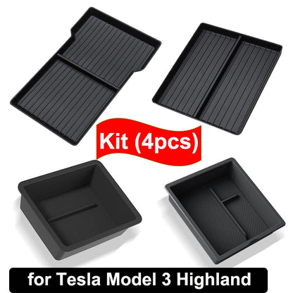 for Tesla Model Y YL Juniper 2025 Center Console Storage Tray Armrest Box Organizer Box Tesla Model 3 Highland 2024 Accessories