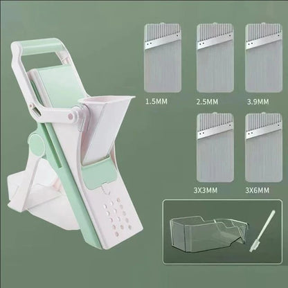 Donirt 5 in 1 Vegetable Cutter Mandoline Slicer Manual Food Chopper Fruit Potato Cucumber Carrot Meat Slicer Shredder Safe Slice