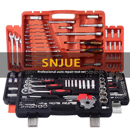 SNJUE Car Repair Tool Set Socket Box Toolbox Kit Emergency Vehicle Tools for Onboard Car Maintenance High Quality Durable Tools