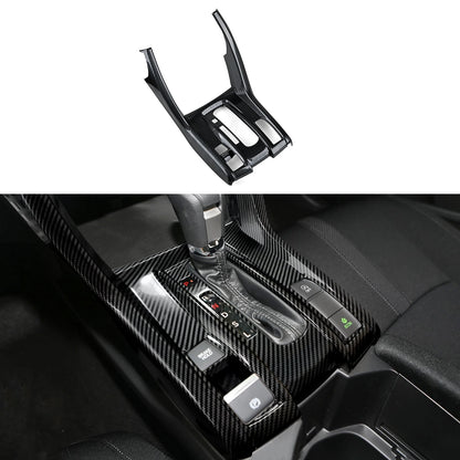 For Honda Civic 10th Gen (2016 -2021) Interior Accessories, Car Center Console Gear Shift Panel , Carbon Fiber ABS Trim Sticker