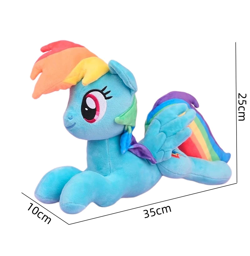 Original My Little Pony Plush Toys Applejack Rainbow Dash Twilight Sparkle Pinkie Pie Rarity Fluttershy Stuffed Doll Kid Gift